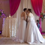 Brides Kissing Photo